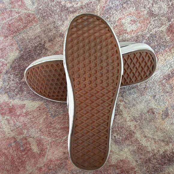 Vans Checkerboard Slip-On Canvas Shoes White Gray Men's Size 7.5 Women’s Size 9 - Picture 3 of 6